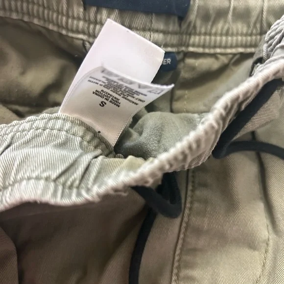 Aero Cargo Jogger Pants Women Size Small Green Minimalist Travel Elastic Wasit - Picture 4 of 9